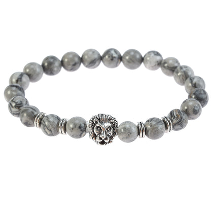 Bracelet Lion en Pierre Naturelle