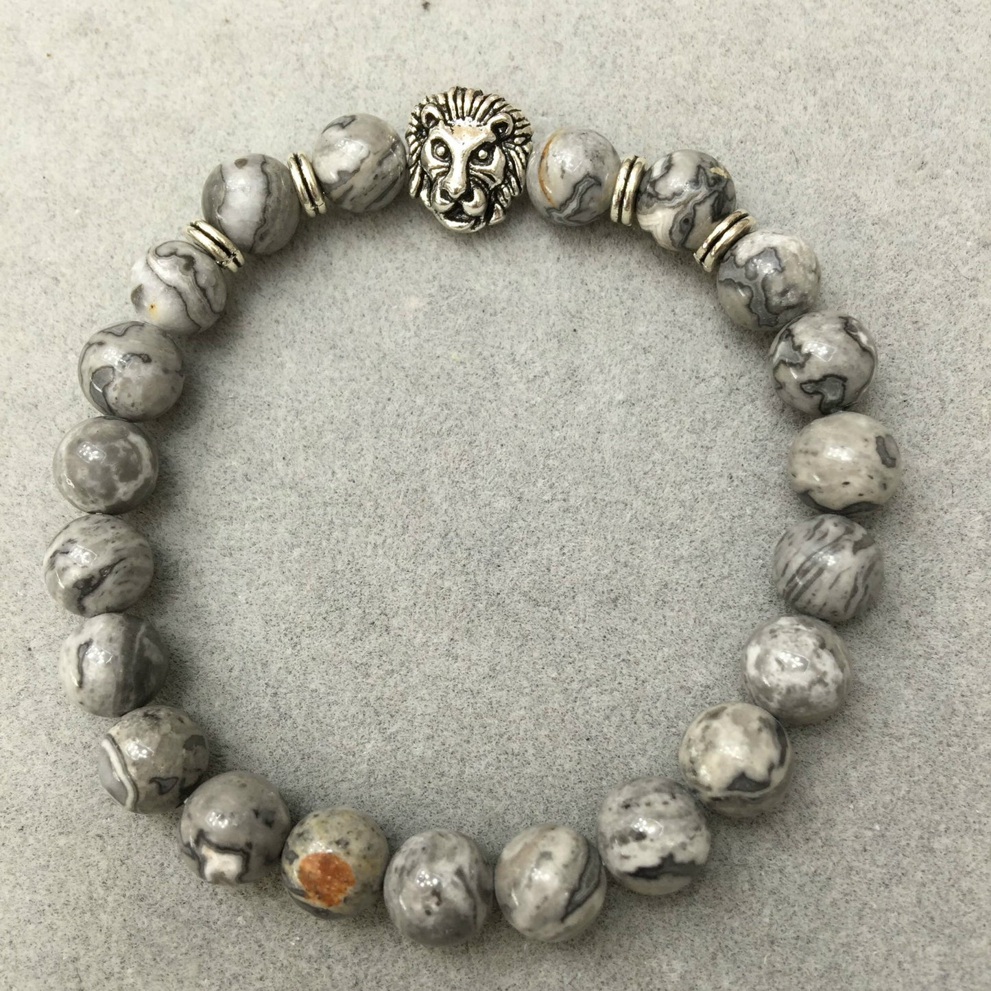 Bracelet Lion en Pierre Naturelle