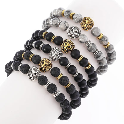 Bracelet Lion en Pierre Naturelle
