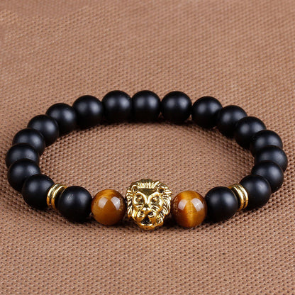 Bracelet Lion en Pierre Naturelle
